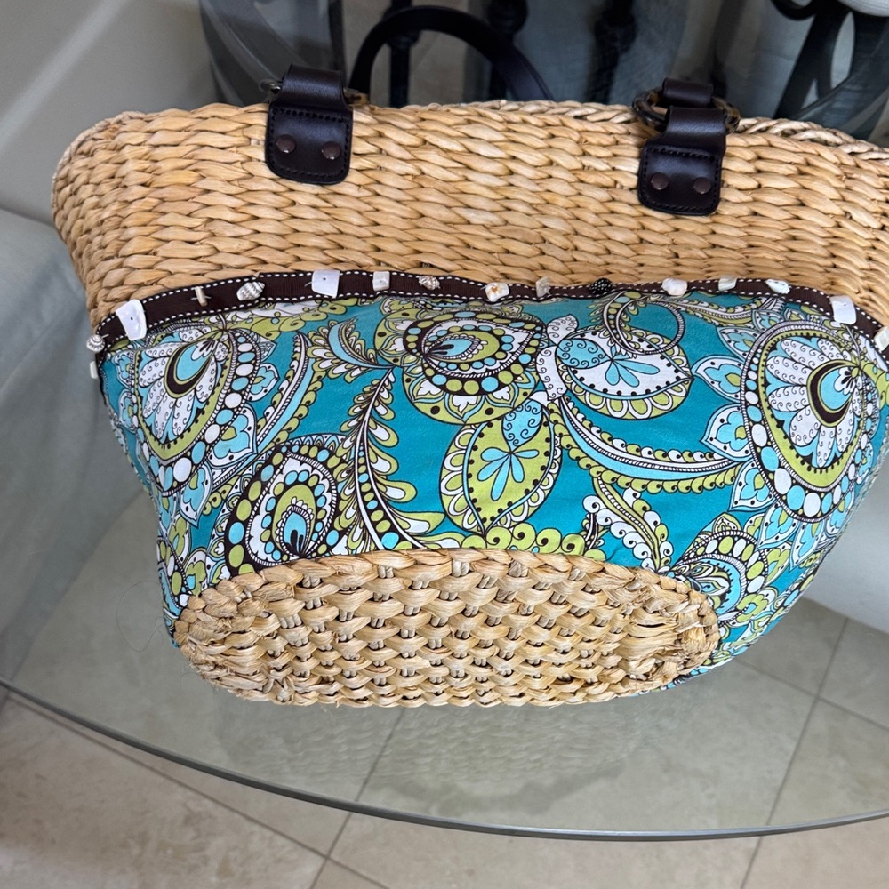 Vera Bradley Elegant Paisley Woven Tote Bag